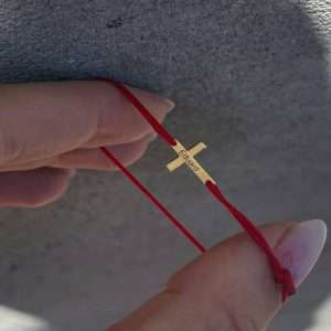 Brățara cruce gravata