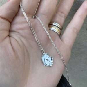 Lănțișor mama -pui ,figurina 15 mm