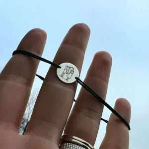 Brățara “îndrăgostiți cu balon nor “ Bănuț 12mm